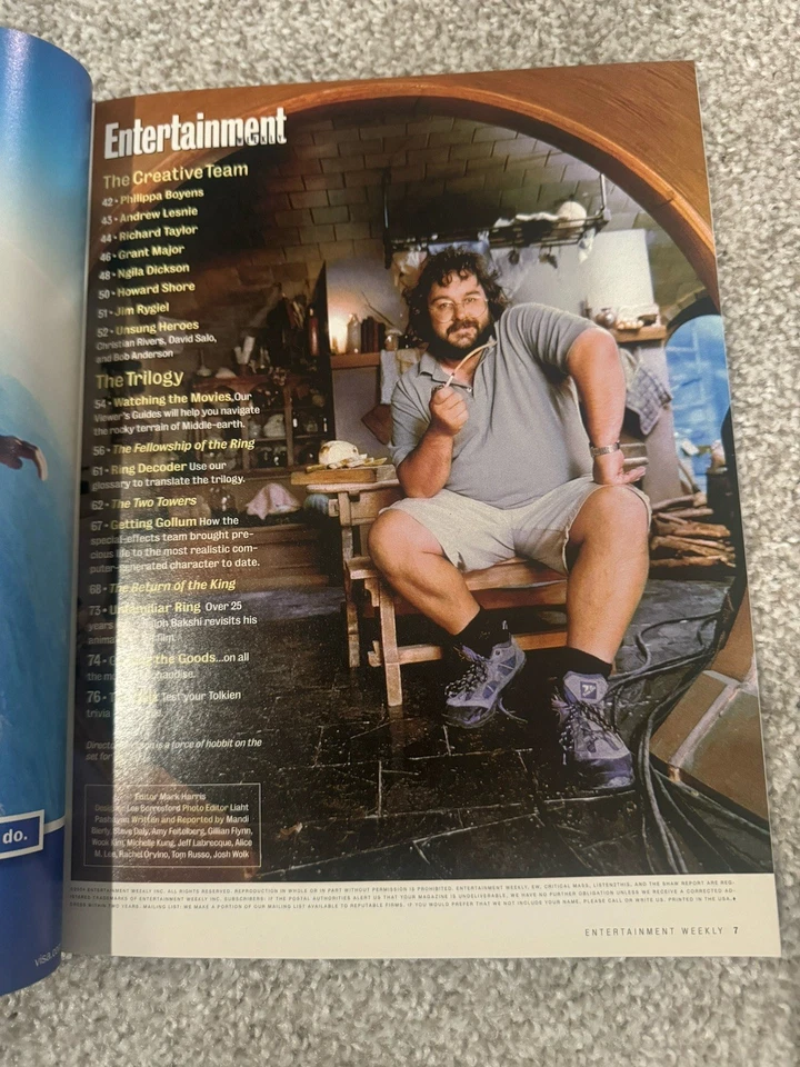 Lord of the Rings Ultimate Viewer's Guide Entertainment Weekly Collectors Issue - Image 4 of 4