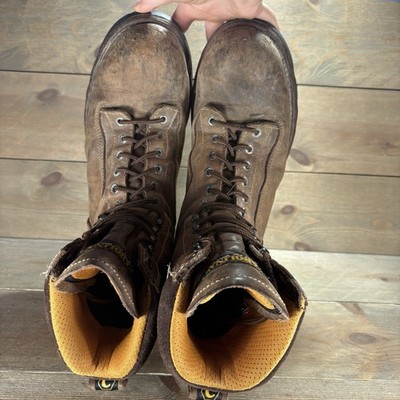 carolina mens size 13 wide shoes brown leather comp toe waterproof logging boots Male Carolina Men main image 2
