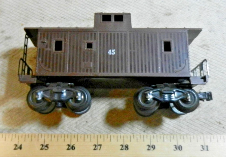 Marx 45 William Crooks Freight Set Caboose 8 Wheel Type G Trucks TAP (C) - Image 2 of 4