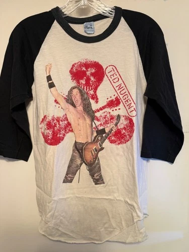 Ted Nugent Nugent Rules Concert Vintage Graphic Band T 1980s vintage concert t-shirt, vintage, single stitch, B+ condition