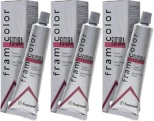 3 Pack Framesi Framcolor Futura Color Cream 9D Very Pale Golden Blonde 2 oz 9 D