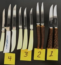 VTG Knife LOT of 10 mixed Westall Richardson Stainless Knife Bakelite Handles