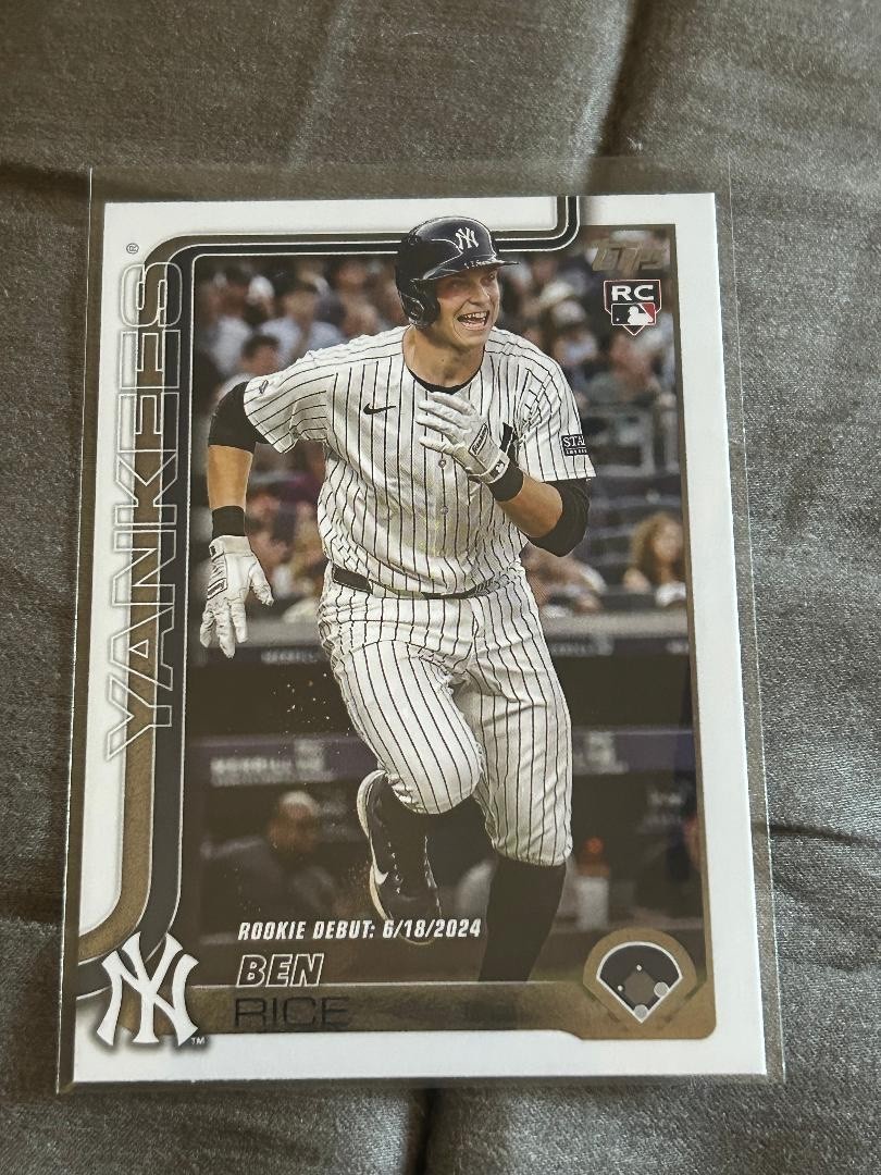 1261 2025 Topps Update RC Debut Ben Rice New York Yankees