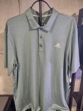 NWT - Adidas Golf - Men's P/S ULT Heather Polo - Raw Green Color - XL