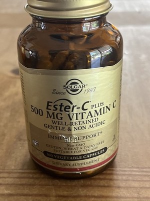 Solgar Ester-C 500 MG Vitamin C 100 Vegetable Caps 