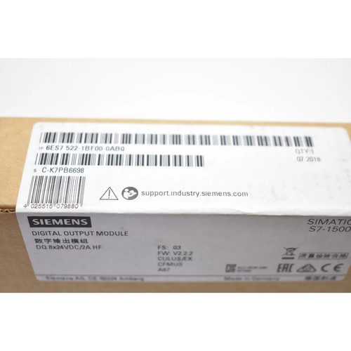 SIEMENS 6ES7522-1BF00-0AB0 Digital Output Module Simatic S7-1500 - Picture 20 of 24