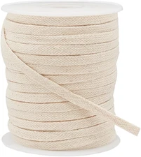 27 Yards Papayawhit Flat Cotton Drawstring, 6Mm Soft Drawstring , Double Layer H