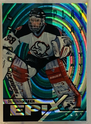 1997-98 Pinnacle - Epix Dominik Hasek #E22 EMERALD PLAY HALL OF FAMER