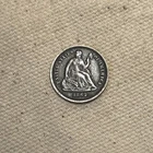 Genuine 1862 Seated Liberty H10C Half Dime XF QA3082