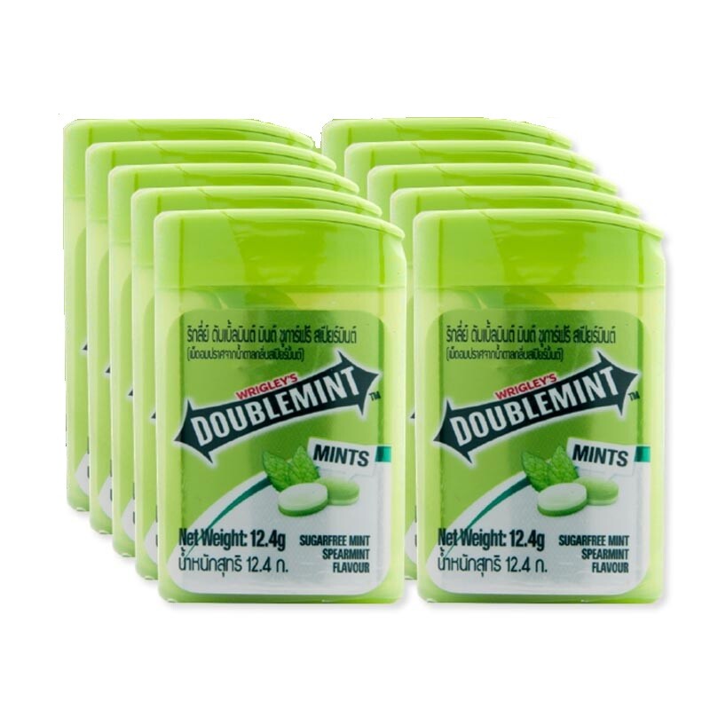 Chewy Mints Candy Doublemint Wrigley S Peppermint Flavour Refresh