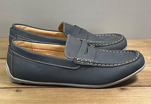 1901 Men’s Leather Loafers BLACK SIZE US 8.5M PRE 1901 Nubuck Leather Comfort Casual Loafers Men main image 4