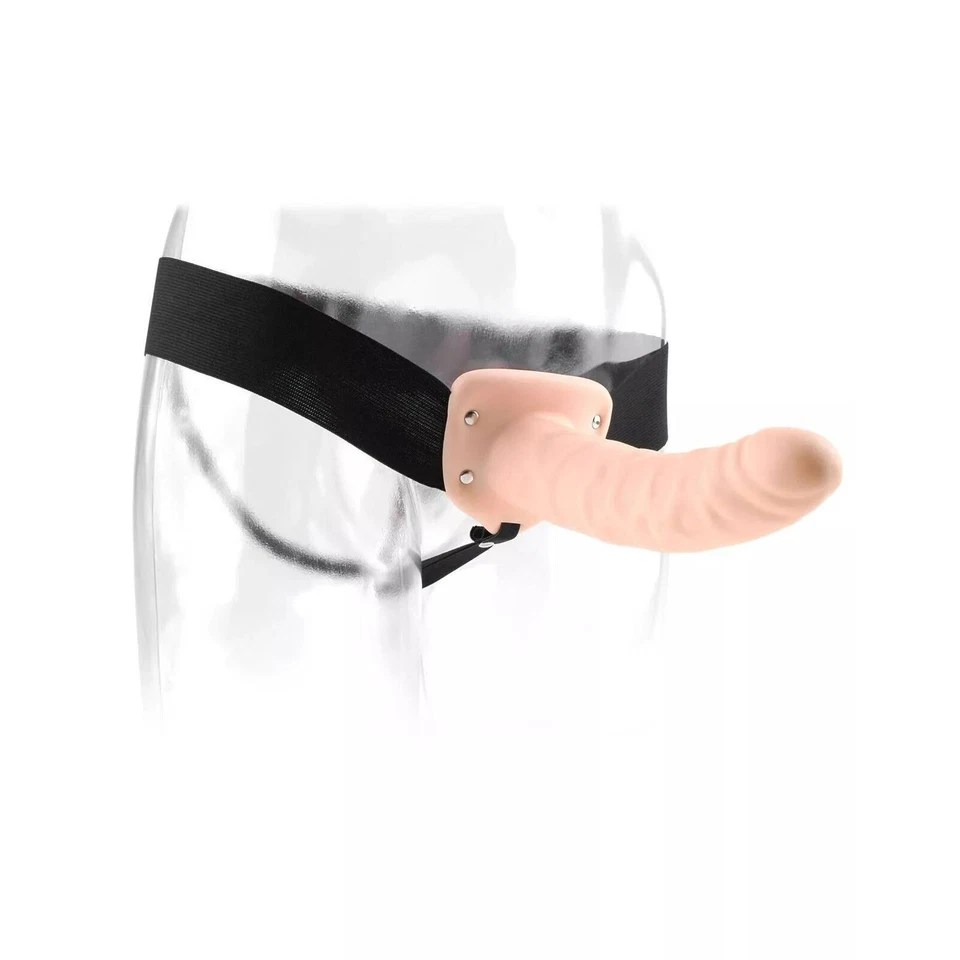 Fetish Fantasy Hollow Strap-On 8" in Flesh - Image 2 of 4