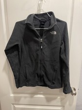 The North Face Black Fleece Zippered Jacket Boys Large 14/16