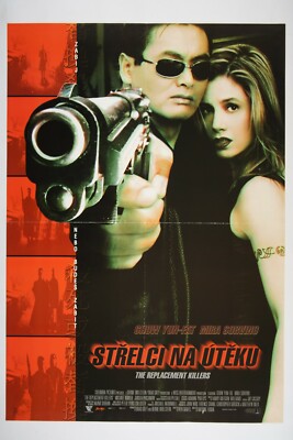 THE REPLACEMENT KILLERS 23x33 Original RARE Czech movie poster 1998 YUN-FAT CHOW