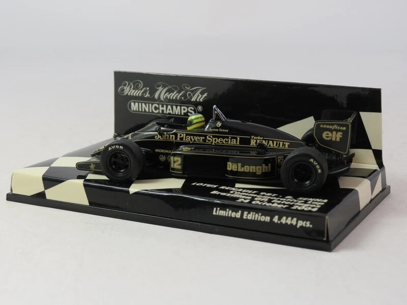 Minichamps Lotus Renault 98T JPS #12 Bruno Senna 1986 Brazil 2004 1/43 400045412 - Immagine 2 di 4