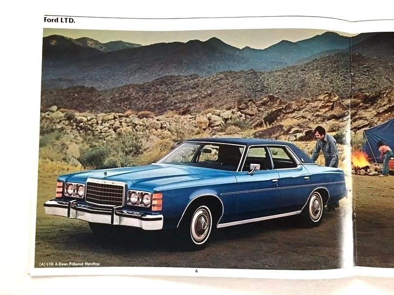1977 Ford LTD and Landau 12-page Original Car Sales Brochure Catalog Foto 3 de 4