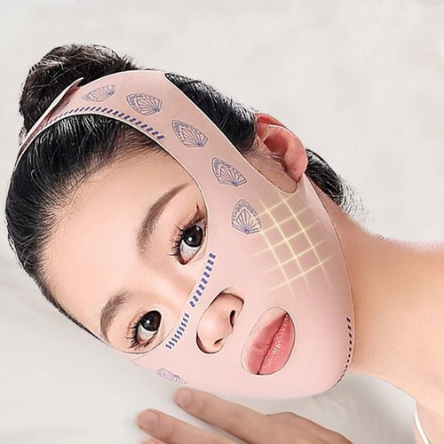 Chin Cheek Slimming Bandage V Shaper V Line Lifting Mask Face Lifting Band - Picture 4 of 7