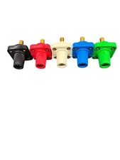 Hubbell Single Pole 300/400A FEMale STUD TERMINAL Recept 5pc 120/208V Wye, 240V