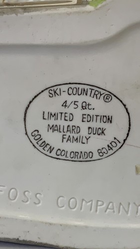 Ski Country Limited Edition Mallard Duck Family Decanter 1977 Porcelain Empty - Picture 9 of 14