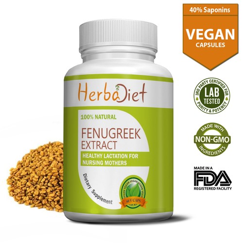 Fenugreek Seed Extract 40 Veg Capsules 500mg Female Hormone Boost eBay