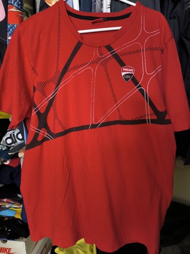Vintage Ducati racing corse Italy motorcycle XL shirt preowned - 第 1/4 張圖片