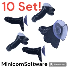 Penis Dick Suction Cup Sucker Pad Prank Joke (10 Set) Sticks Walls Windows Cars