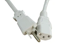 [UL Listed] White 15 Ft AC Power Cord works with EcoFlow Delta Pro Power Station