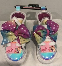 Nickelodeon's Jojo Siwa Girls Purple Shoes Sneakers High Top New
