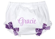 PERSONALIZED BIRTHDAY BLOOMER - DIAPER COVER - BABY GIRL - PERSONALIZED PANTY