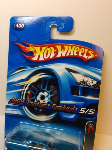 2006 Hot Wheels 1969 PONTIAC FIREBIRD Metallic Blue #100 Red Line - Picture 3 of 7