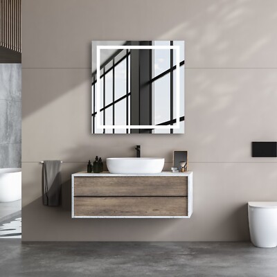 32''W x 32''H Riga LED Mirror with Dimmer and Defogger