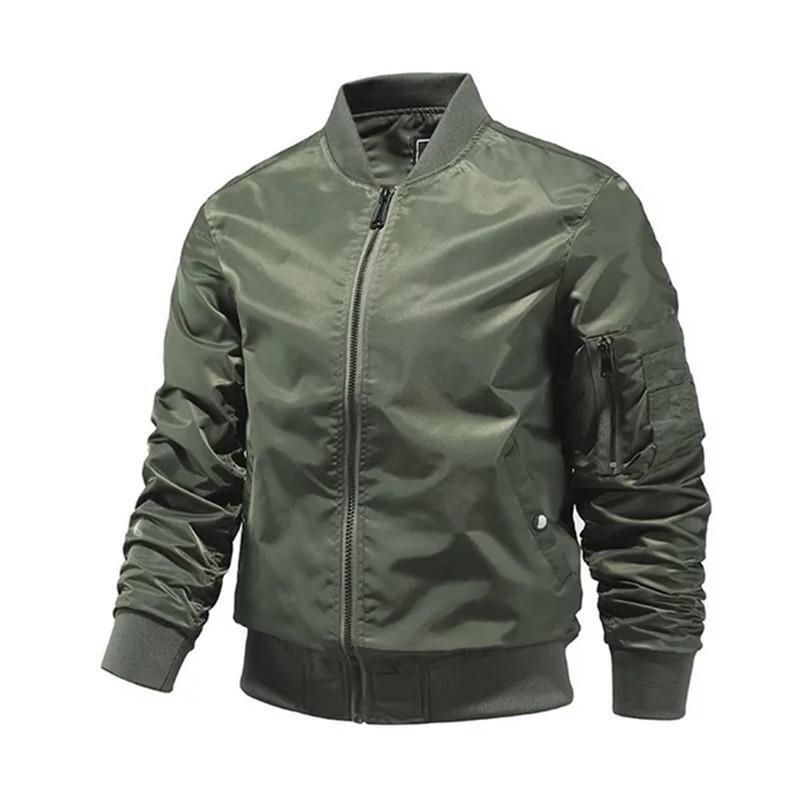 New Mens Heavy Weight Ma-1 Flight Bomber Jacket Full Zip