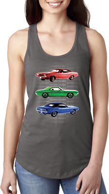 Buy Cool Shirts Ladies Dodge Tank Top 1970 Challengers Ideal Racerback