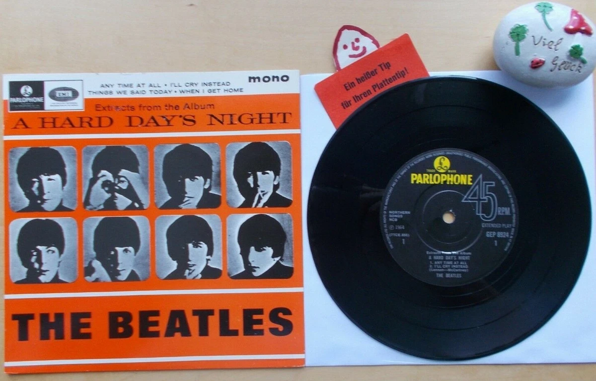 BEATLES EP Extracts From The Album A Hard Days Night☆Any Time At