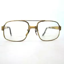 Vintage AO American Optical Shooting Glasses Leather Side Shields Rx Lenses