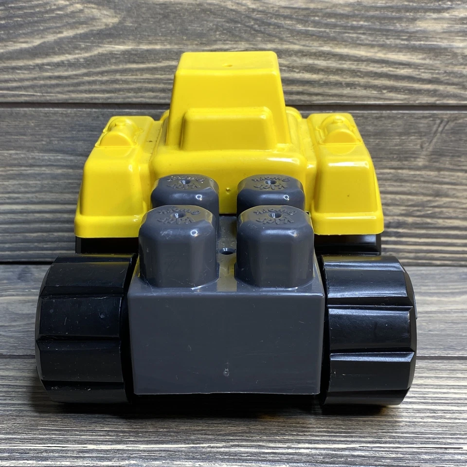 Tonka Amloid Kids At Work Yellow Gray Black Plastic Construction Tractor Vehicle - Image 3 of 4