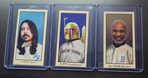 T-206 Novelty Card Icons Mike Tyson Dave Grohl Foo Fighters Boba Fett Star Wars