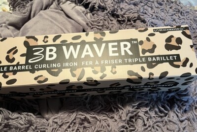 Beachwaver 3 Triple Barrel 3B Waver Rotating Curling Iron Catwalk BW300L - New