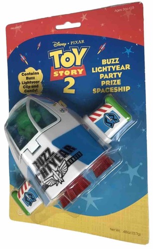 2002 Disney Pixar TOY STORY 2 Buzz Lightyear Party Candy Favor Spaceship NIP