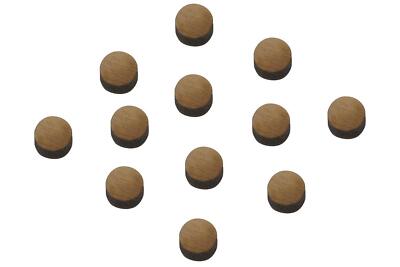 Folkcraft  Black Walnut Position Dots, 1/4'' Diameter, Pack Of Twelve