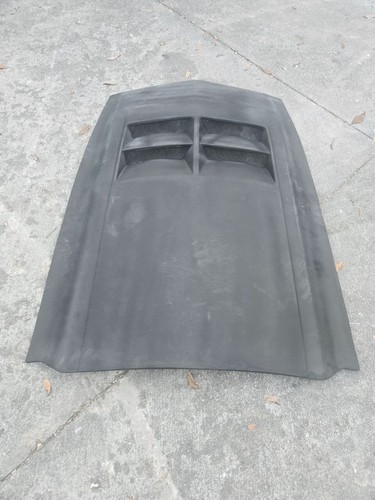 Fiberglass FRP ZL1 Look Hood Cowl Scoop Vent 1 Piece For Universal FAST SHIPPING - Picture 2 of 7