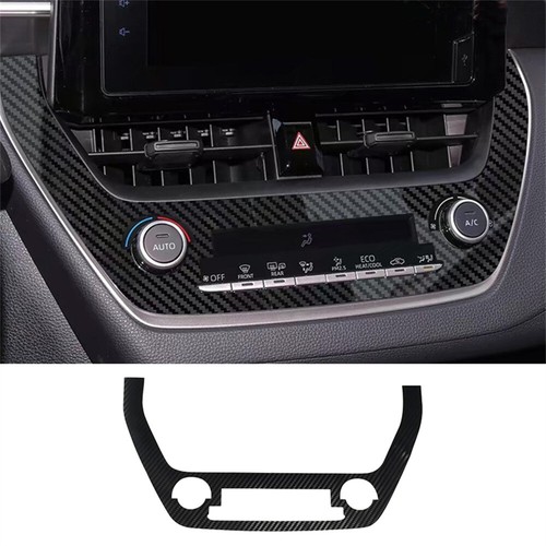 Cubierta de botón de aire acondicionado de consola con aspecto de fibra de carbono 5D para Toyota Corolla 2020-2024 - Imagen 2 de 6