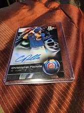 Cubs Christopher Paciolla Bowman 2023 Bowman Platinum Autographed Trading...
