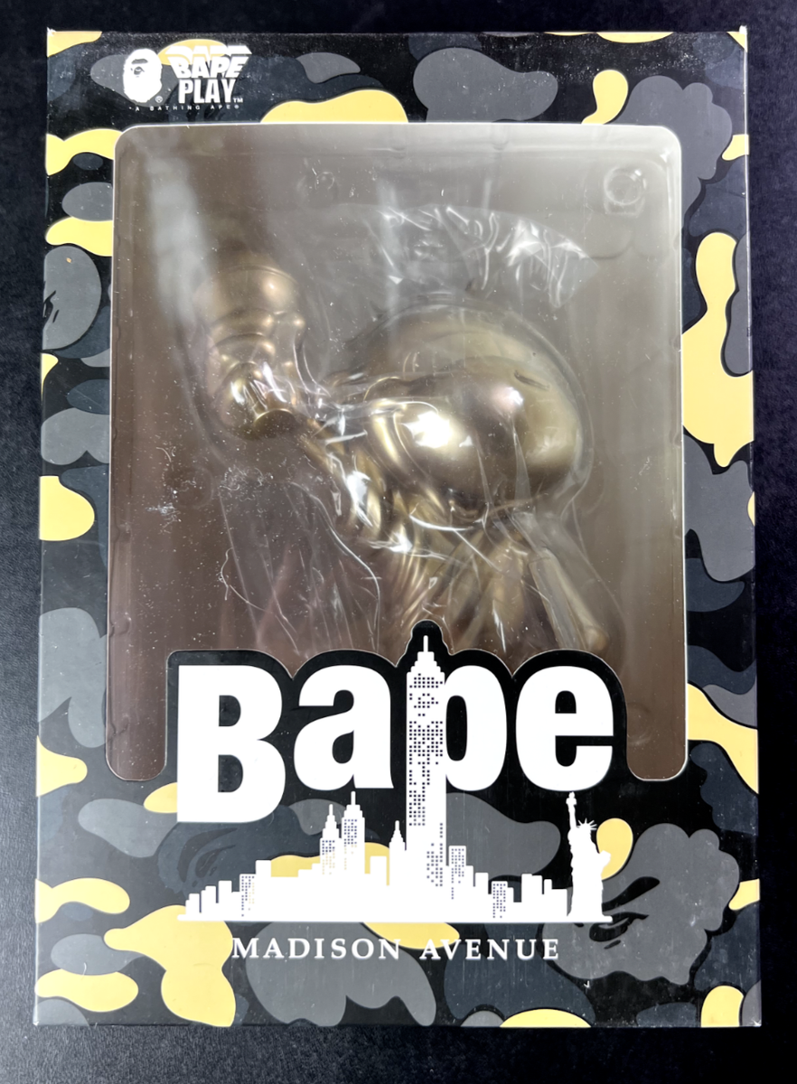 A Bathing Ape BAPE NYC Statue Of Liberty Gold Figure - NEW | eBay