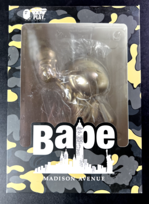 A Bathing Ape BAPE NYC Statue Of Liberty Gold Figure - NEW | eBay