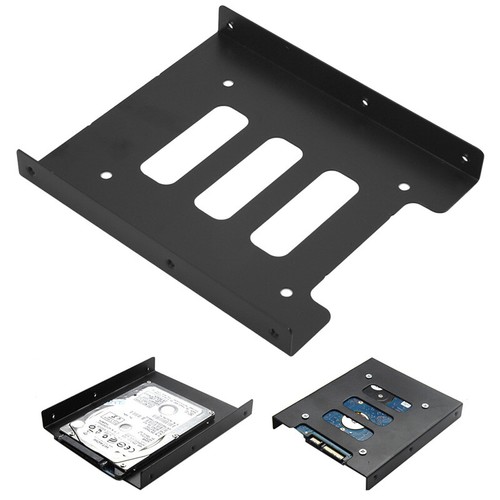 2.5" to 3.5"SSD HDD Metal Adapter Mounting Bracket Hard Drive Holder Dock For PC - Photo 4/8