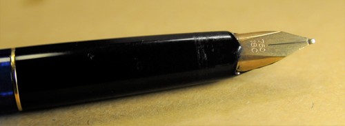 "Pelikan" P 30 Black/Gold> 18C Gold nib German c.1970's Fountain pen - Imagen 11 de 24
