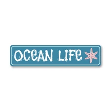 Ocean Life Metal Sign