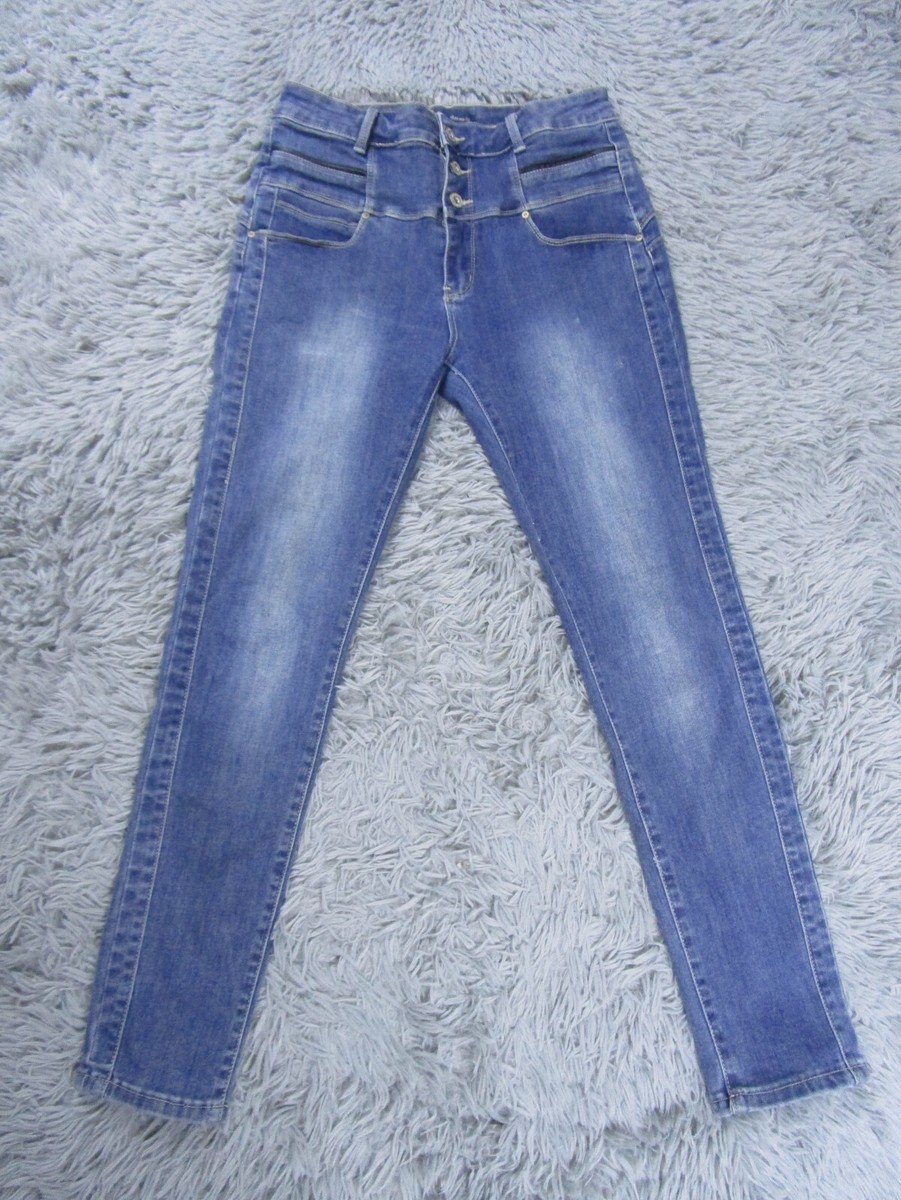 Toxik3 Jeans Womens 26x27 Blue Denim Actual Skinny Slim Pants