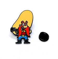 YOSEMITE SAM PIN Classic Looney Tunes Cartoon Cowboy Gift Enamel Lapel Brooch